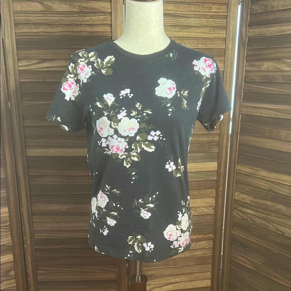 Floral Black Women's Top